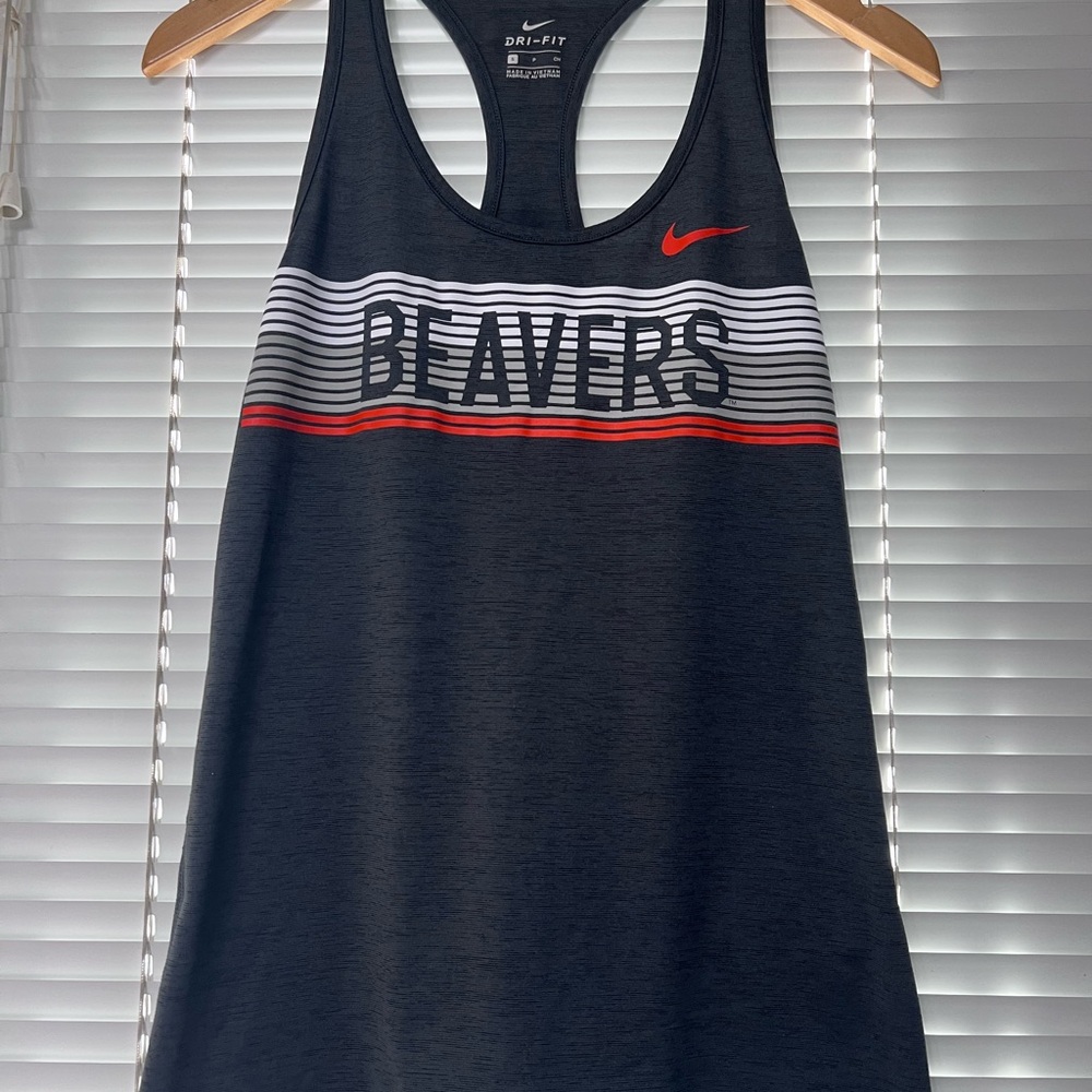 Nike Beavers Oregon State Dri-FIT Black Tank Top Women’s Girls Size Small